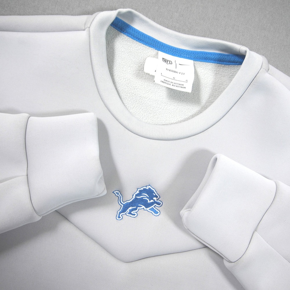 Nike NFL Detroit Lions Therma-FIT Sideline Men Sweatshirt L Pullover Pockets